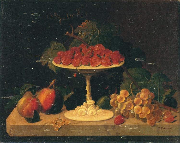 Severin Roesen Still life with Strawberries